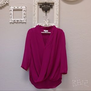 Babaton silk wrap top